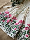 Ajd 8149 Kora Cotton With Lotus Embroidery Work Kids Wear Gown Wholesale Price In Surat